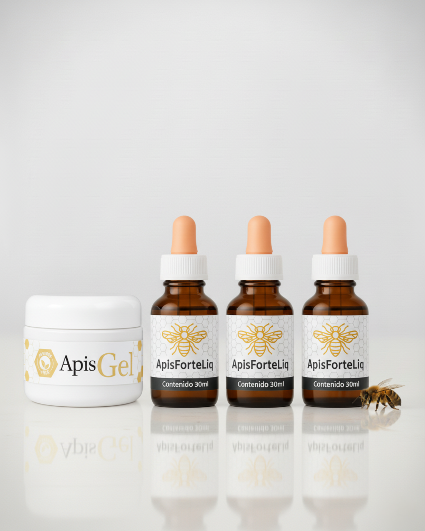Combo ApisGel + ApisForte (60 días) - Kit a Base de Apis de Abejas Para Rendimiento y Alivio